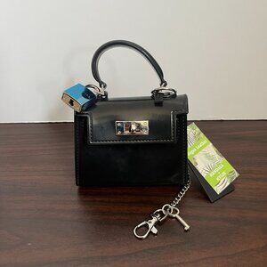 Kendall + Kylie Lock & Key Micro Mini Purses Shoulder Chain Vegan Leather NWT